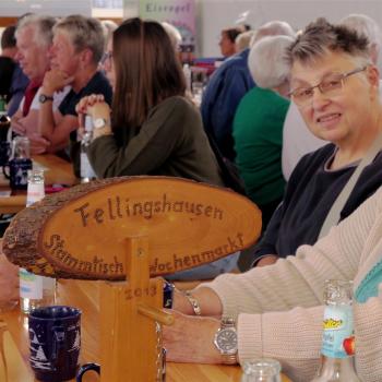Der Stammtisch beim Marktcafé besteht auch schon viele Jahre