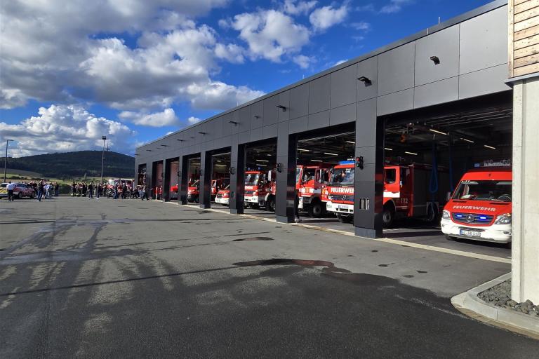 Das neue Domizil der Freiwilligen Feuerwehr Biebertal „Schutzbereich Mitte“ 