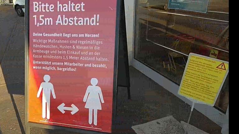 Kontaktverbot für Geschäfte  