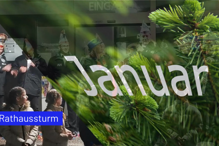 Das Jahr beginnt mit dem Rathaussturm