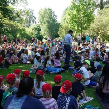 Über 400 Kinder mit ihren Lehrkräften, Erzieherinnen und Betreuern waren im Gail`schen Park aktiv.