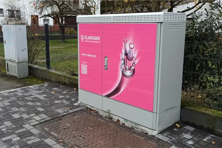 Verteilerkästen für die Glasfaserversorgung