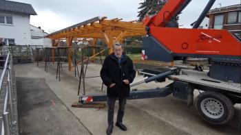 Neuer Marktunterstand