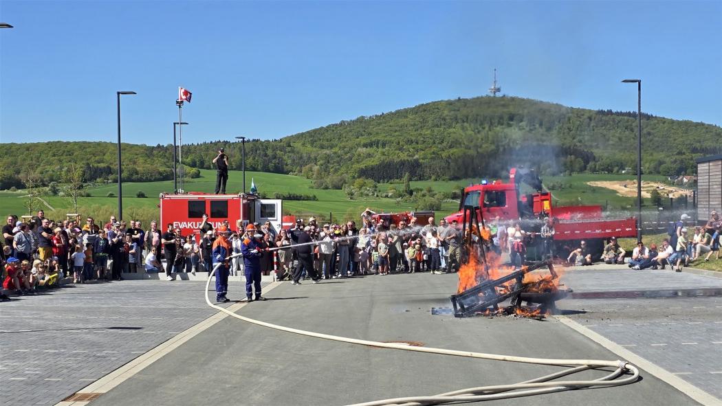Schauübung der Biebertaler Jugendfeuerwehr