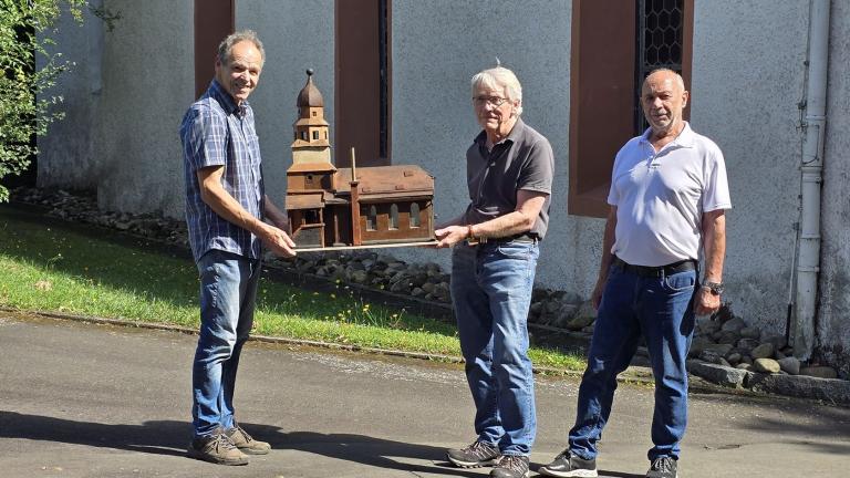Das Modell der Rodheimer Kirche