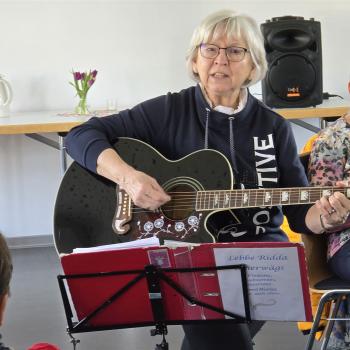 Lebbe Rita Mattern beim Kirchen-Café