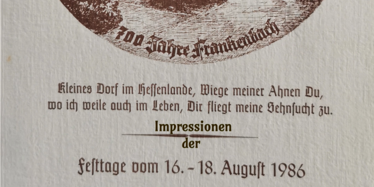 700 Jahre Frankenbach