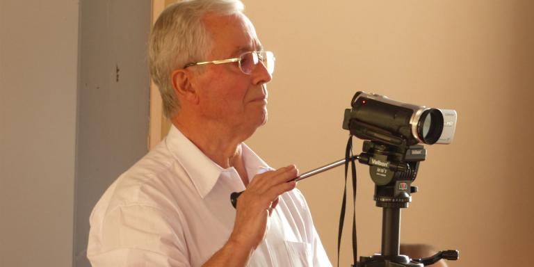 Artur Ruppert hinter Kamera