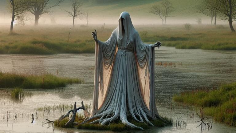 Die Frauengestalt im Nebel über dem Rappfuhl