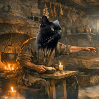 Der Sage nach glaubte man, dass sich der reiche Gutsbesitzer in eine schwarze Katze verwandeln konnte.