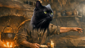 Der Sage nach glaubte man, dass sich der reiche Gutsbesitzer in eine schwarze Katze verwandeln konnte.