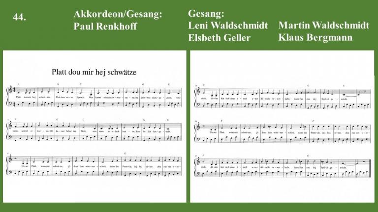 Platt dou mir hej schwätze