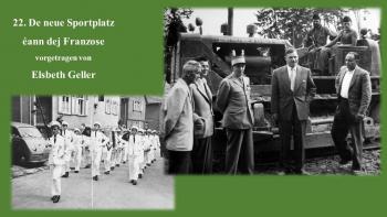 Der neue Sportplatz und die Franzosen