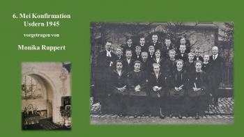 Meine Konfirmation Ostern 1945