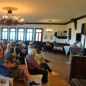 Alexander Oetker im Rittersaal auf Burg Gleiberg
