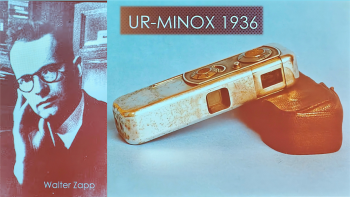 Die Ur-Minox, in Riga produziert mit dem Erfinder Walter Zapp