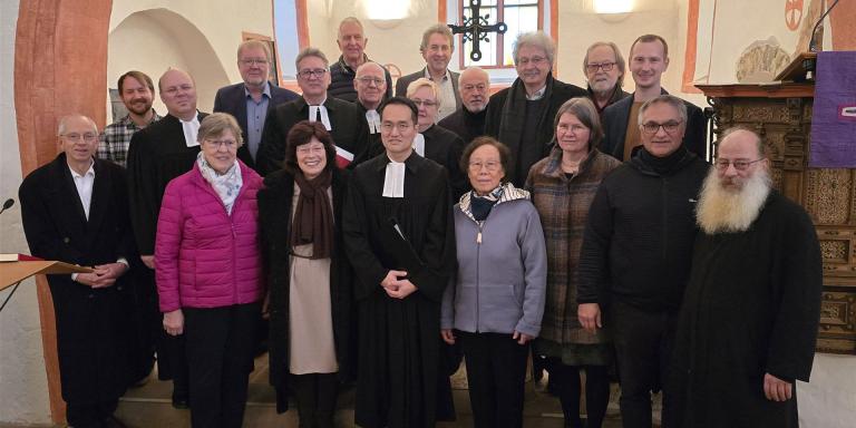 Gruppenfoto in der Margaretenkirche in Krofdorf