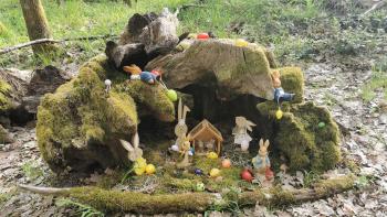 Osterkrippe auf dem Fellingshäuser Osterkrippenweg