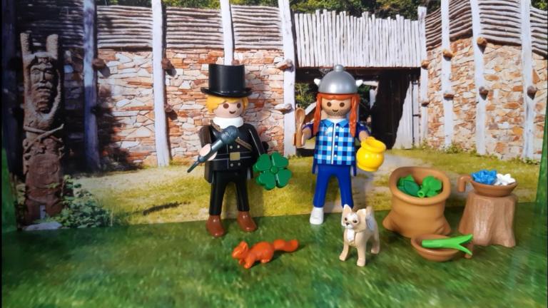 Archäologischen Wanderweg für Kinder