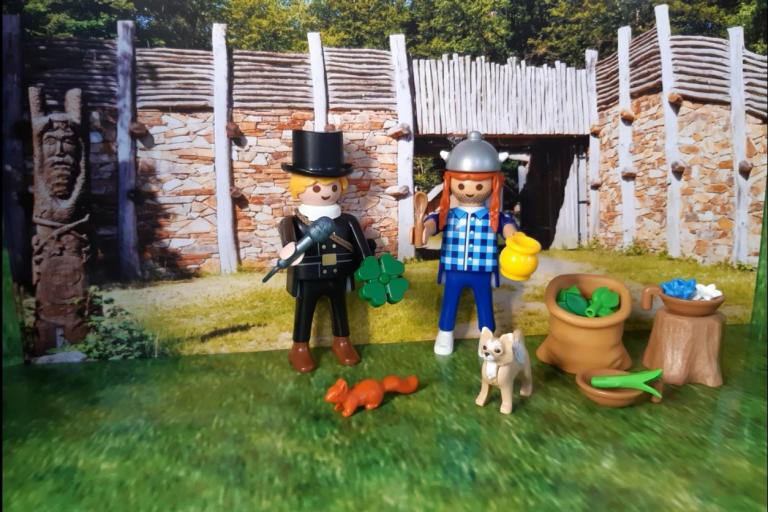 Archäologischen Wanderweg für Kinder