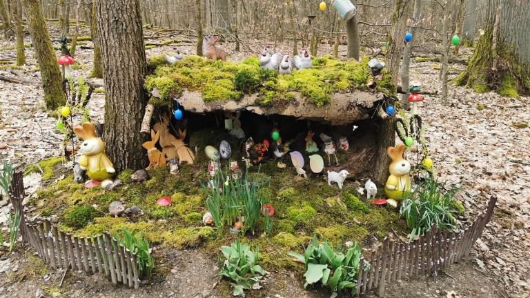 Osterkrippe am Osterkrippenweg Fellingshausen 2023