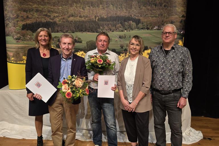 Ehrungen beim Festakt zum 125jährigen Bestehen vom Dünsbergverein