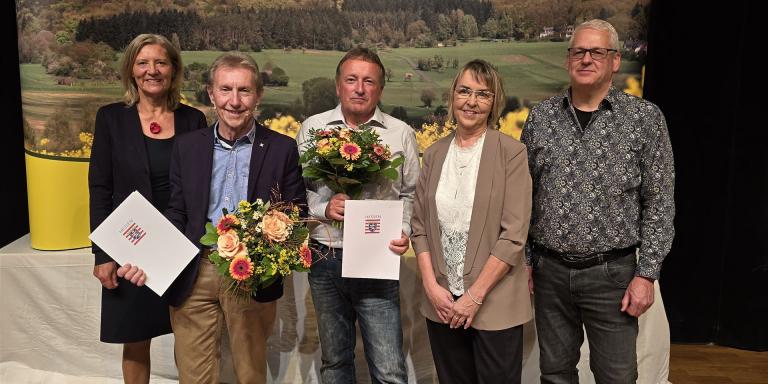 Ehrungen beim Festakt zum 125jährigen Bestehen vom Dünsbergverein