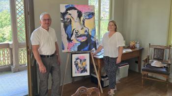 Isabell Zindler-Greeb und Dr. Markus Langhans im Schweizer Haus.