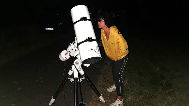 Planetenbeobachtung am Planetenweg 