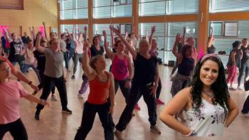 Diana Schad auf der Zumba Party